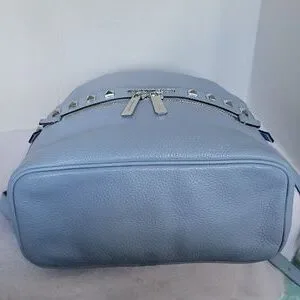 Michael Kors Kenly Lt. Sky blue medium leather backpack Michael Kors Womens Kenly Medium Adina Backpack, Pebbled  main image 3
